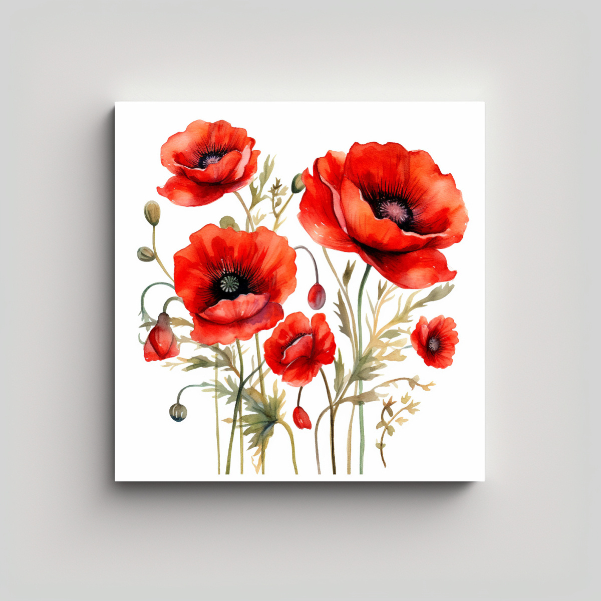 OBRA MAESTRA EN LIENZO CON DISEÑO VIBRANTE DE 80X80 CM - 1