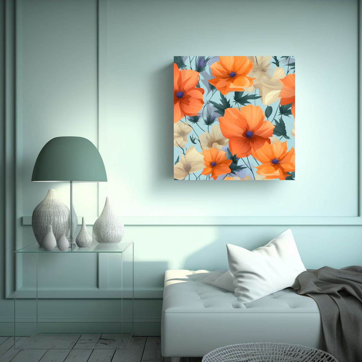 COMPOSICIÓN Y EQUILIBRIO VISUAL DE POPPY, 70X70 CM - 2