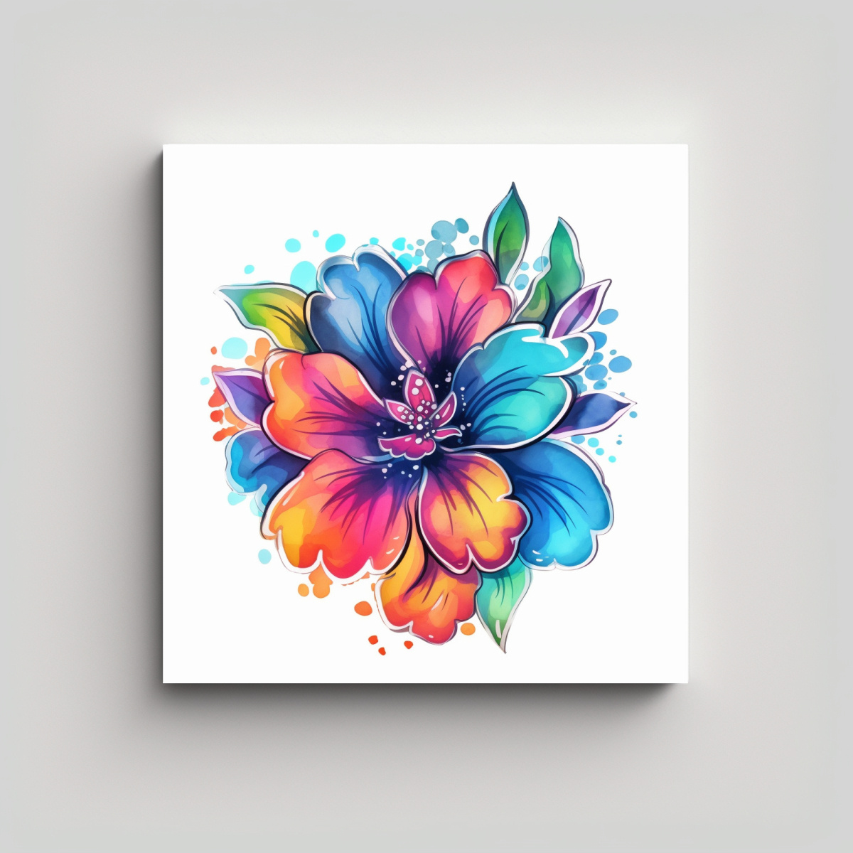 CUADRO DE DISEÑO FANTÁSTICO CON DETALLES DE 20X20 CM - 1