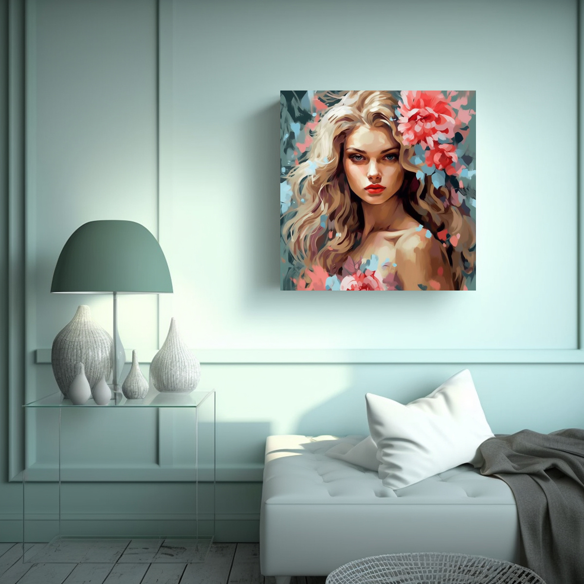 CANVA CUADRADO DETALLE: ARTE DECORATIVO 20X20 CM - 2