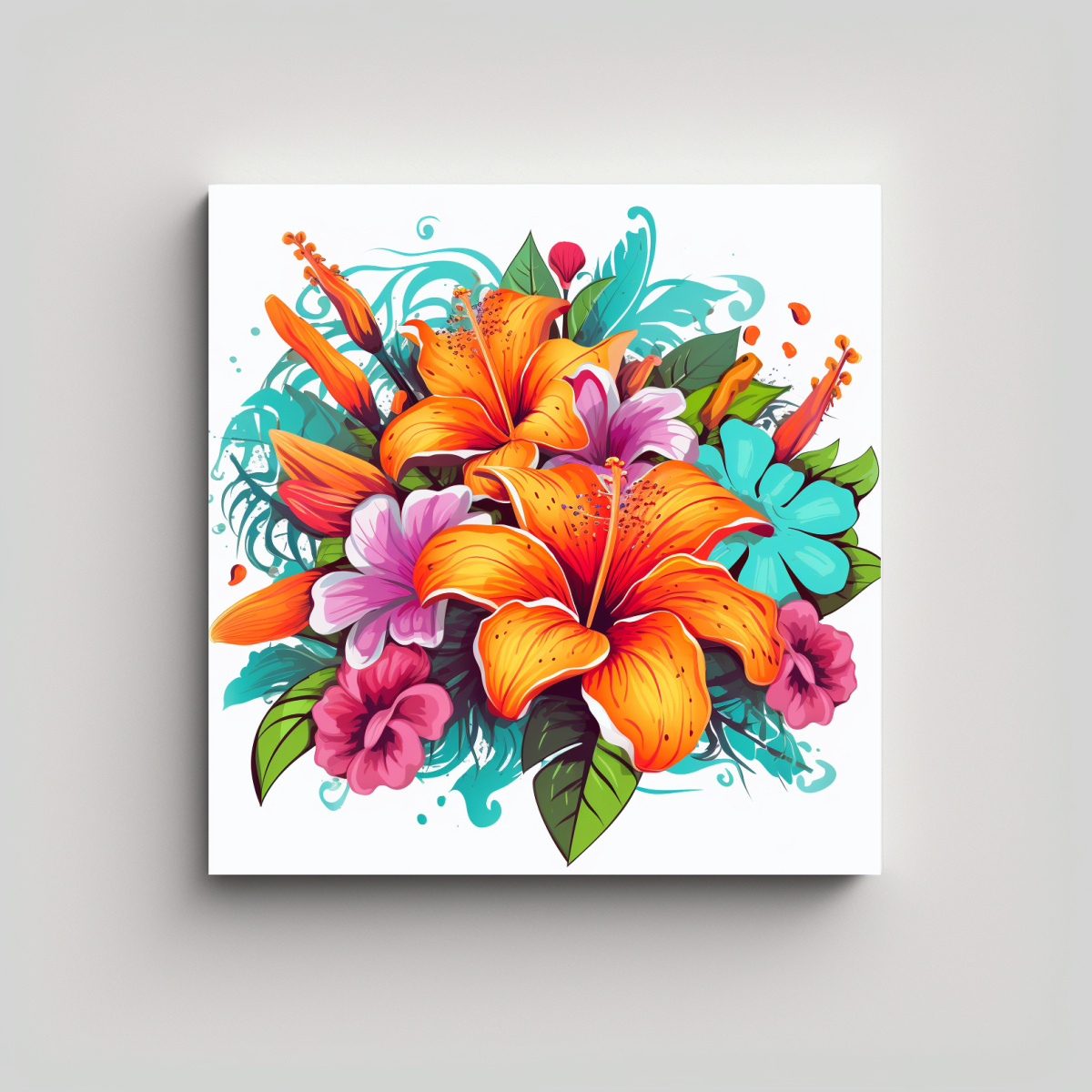CUADRO DECORATIVO ENIGMÁTICO: COMPOSICIÓN DE 50X50 CM - 1