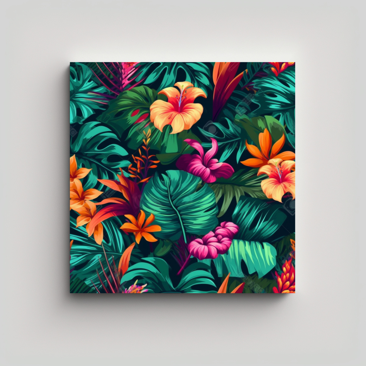 CUADROS DECORATIVOS TROPICAL DE ALTA CALIDAD CON 30X30 CM - 1