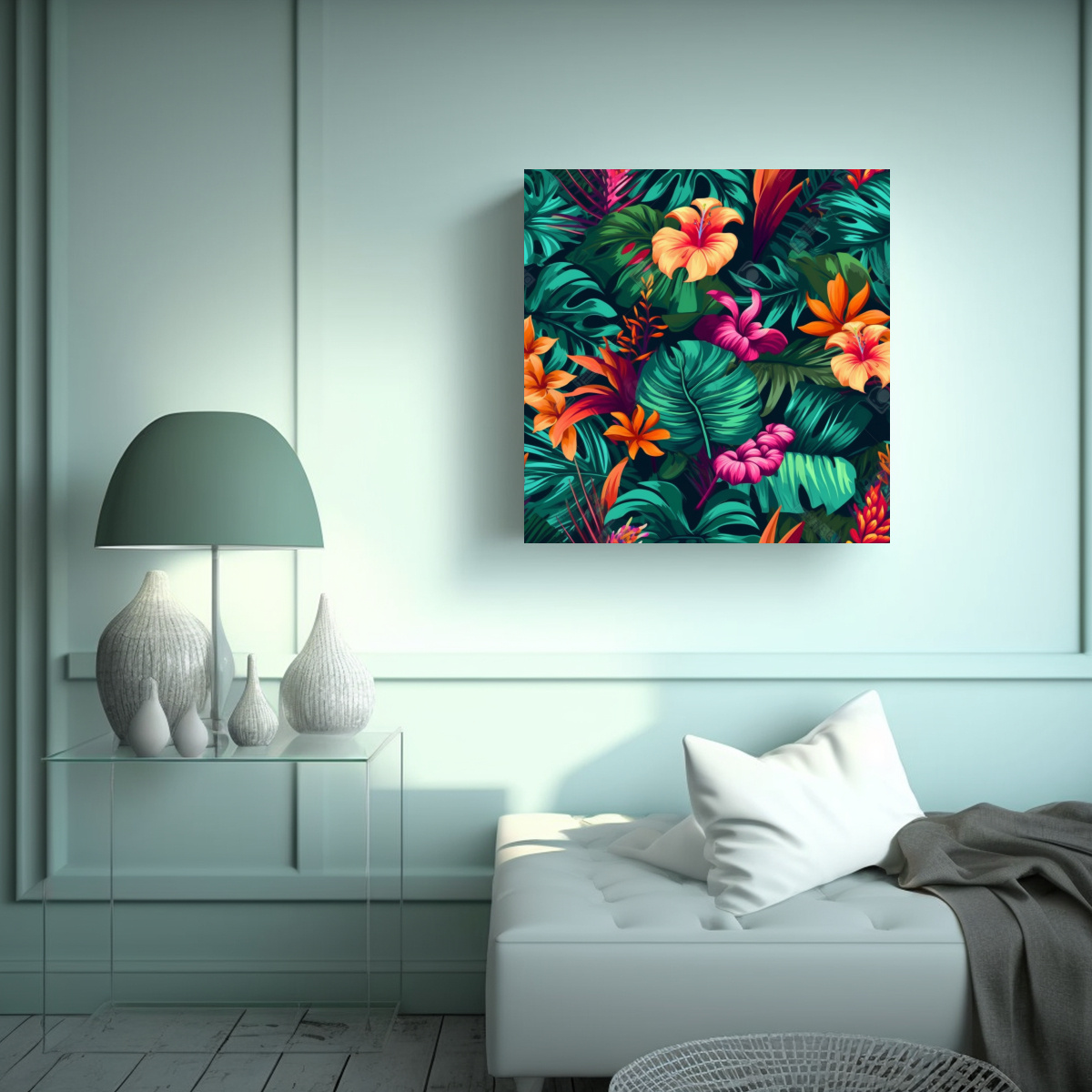 CUADROS DECORATIVOS TROPICAL DE ALTA CALIDAD CON 30X30 CM - 2