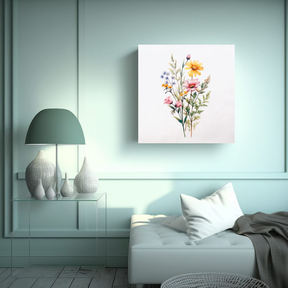 CUADRO DECORATIVO CANVA: WILDFLOWER BUNDLE EN 30X30 CM - 2