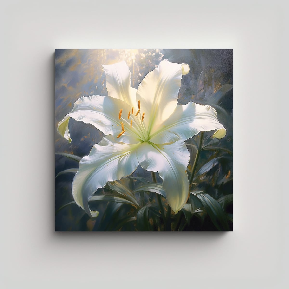 INSPIRACIÓN MURAL: CUADRO DECORATIVO DE LIRIO 60X60 CM - 1