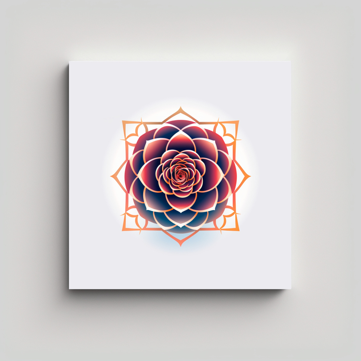 CUADRO VINTAGE ELEGANTE DE ROSA MUSICAL Y 90X90 CM - 1