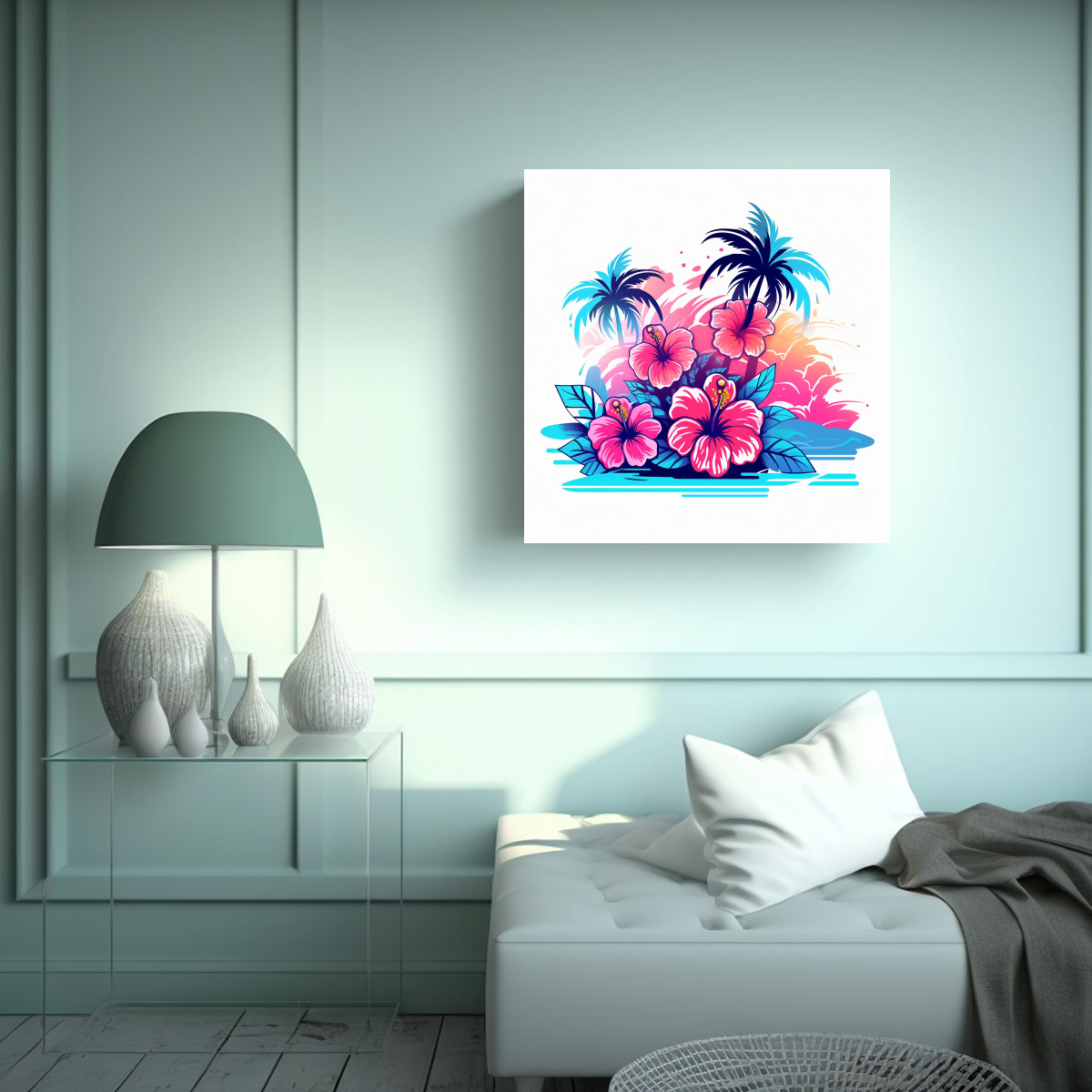 CUADRO MODERNO CON DISEÑO SIMPLE DE NATURALEZA 60X60 CM - 2