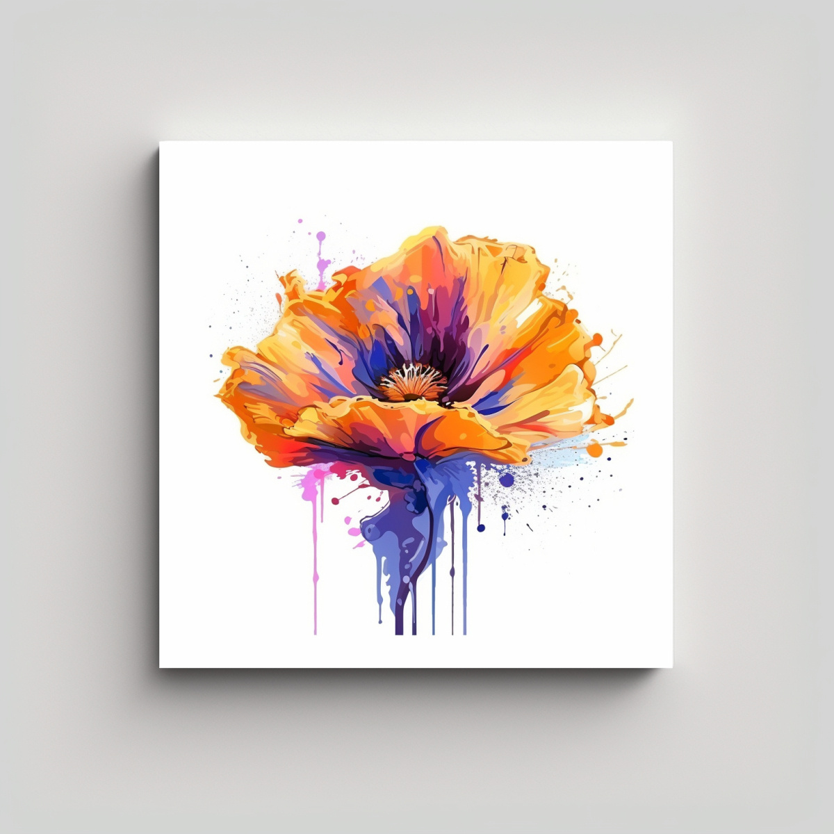 ILUSTRACIÓN DE ARTE BRILLANTE CON FINAS LÍNEAS 70X70 CM - 1