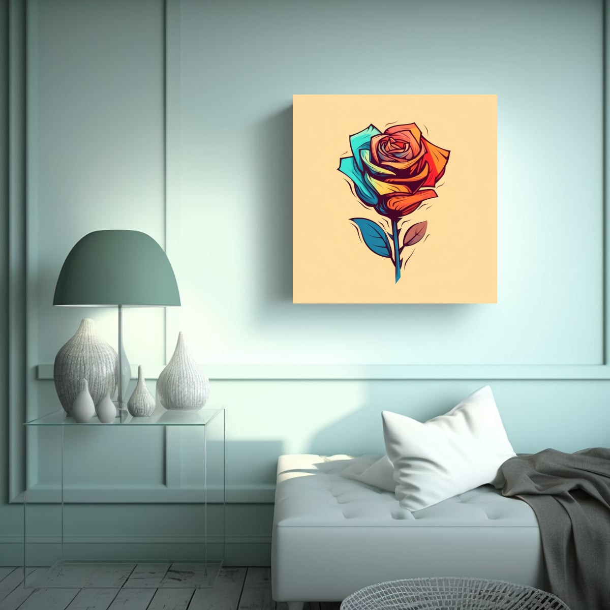 INSPIRACIÓN MODERNA: COMPOSICIÓN ABSTRACTA Y 90X90 CM - 2