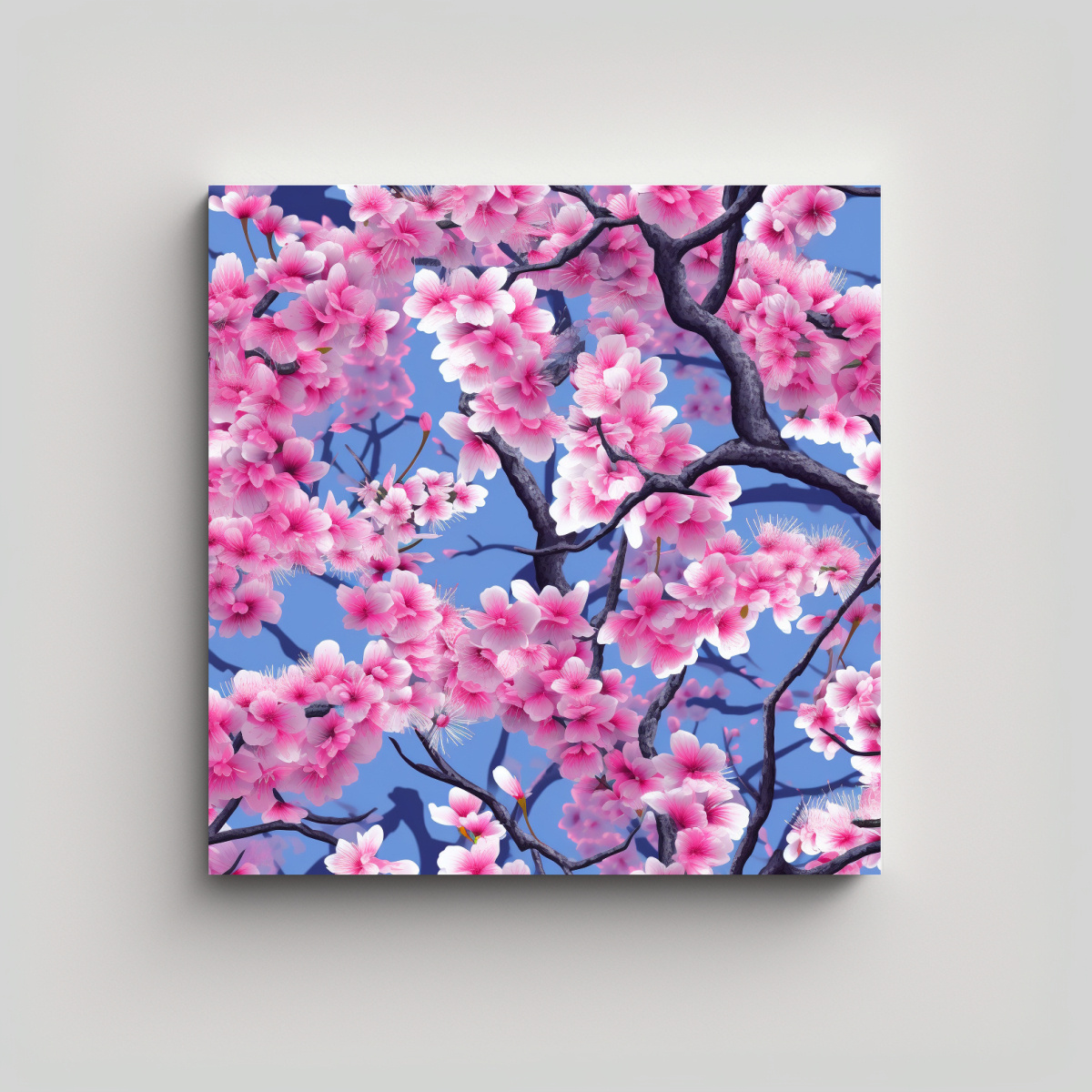 FOTOGRAFÍA CANVA DE PATRÓN DE CEREZO JAPONÉS 20X20 CM - 1