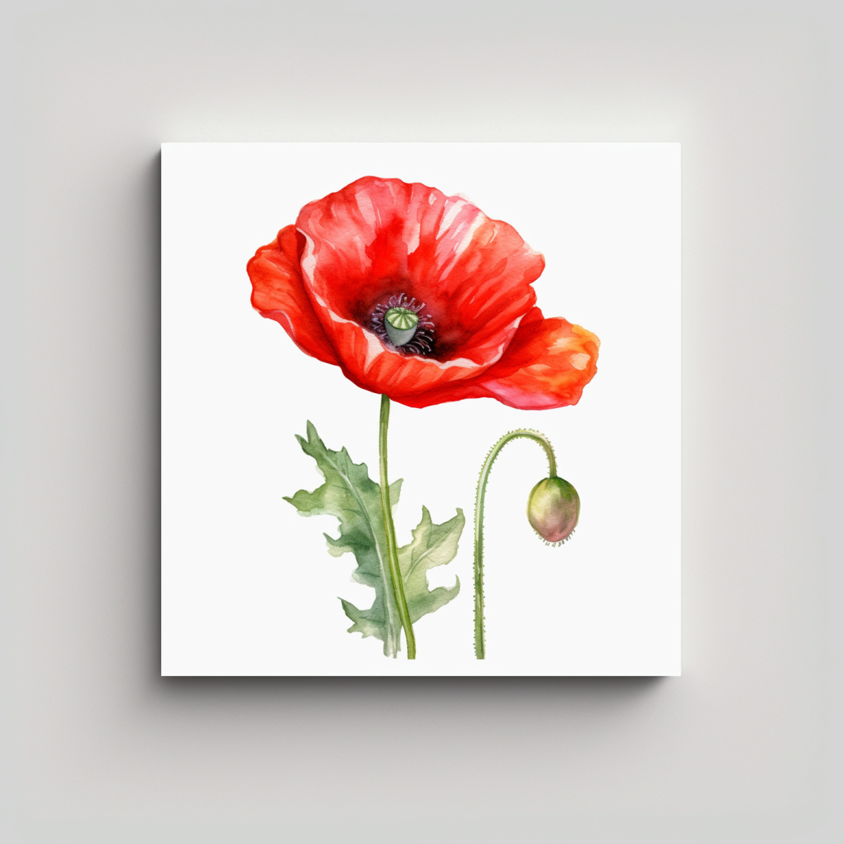 CUADRO MINIMALISTA MODERNO: ARTE ACUARELA DE 60X60 CM - 1