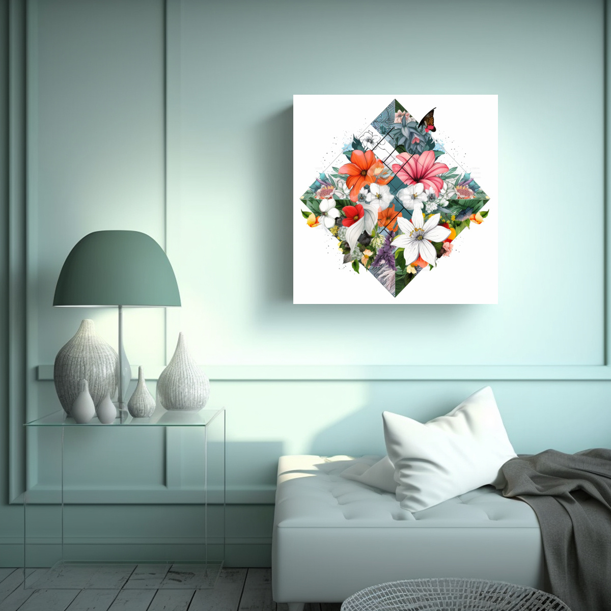 DISEÑO CLÁSICO DE ARTE DE PARED Y JARDÍN 40X40 CM - 2