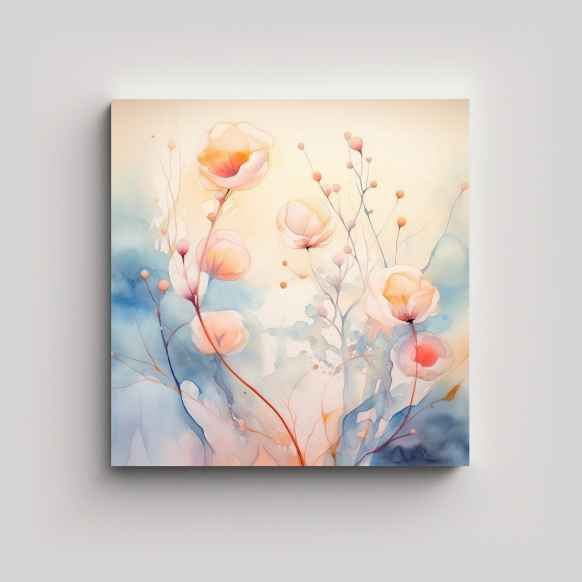 COMPOSICIÓN EXUBERANTE: CUADRO ORGÁNICO 40X40 CM - 1