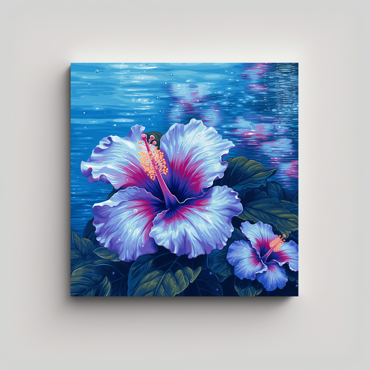 INSPIRACIÓN DE ARTE PIXEL: LIENZO DISEÑO BLUE 30X30 CM - 1