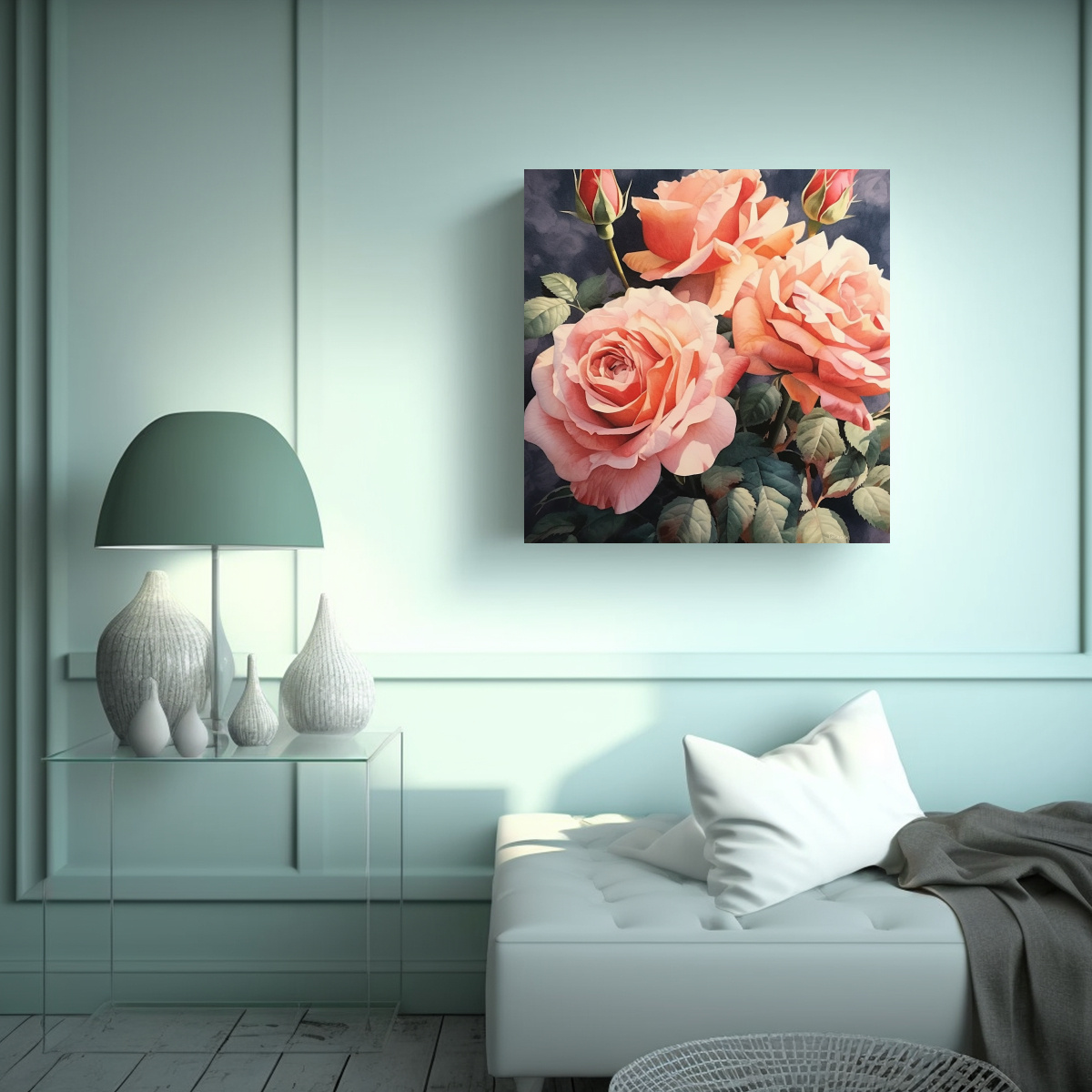 ARMONÍA DE COLORES EN CUADROS DECORATIVOS DE 70X70 CM - 2