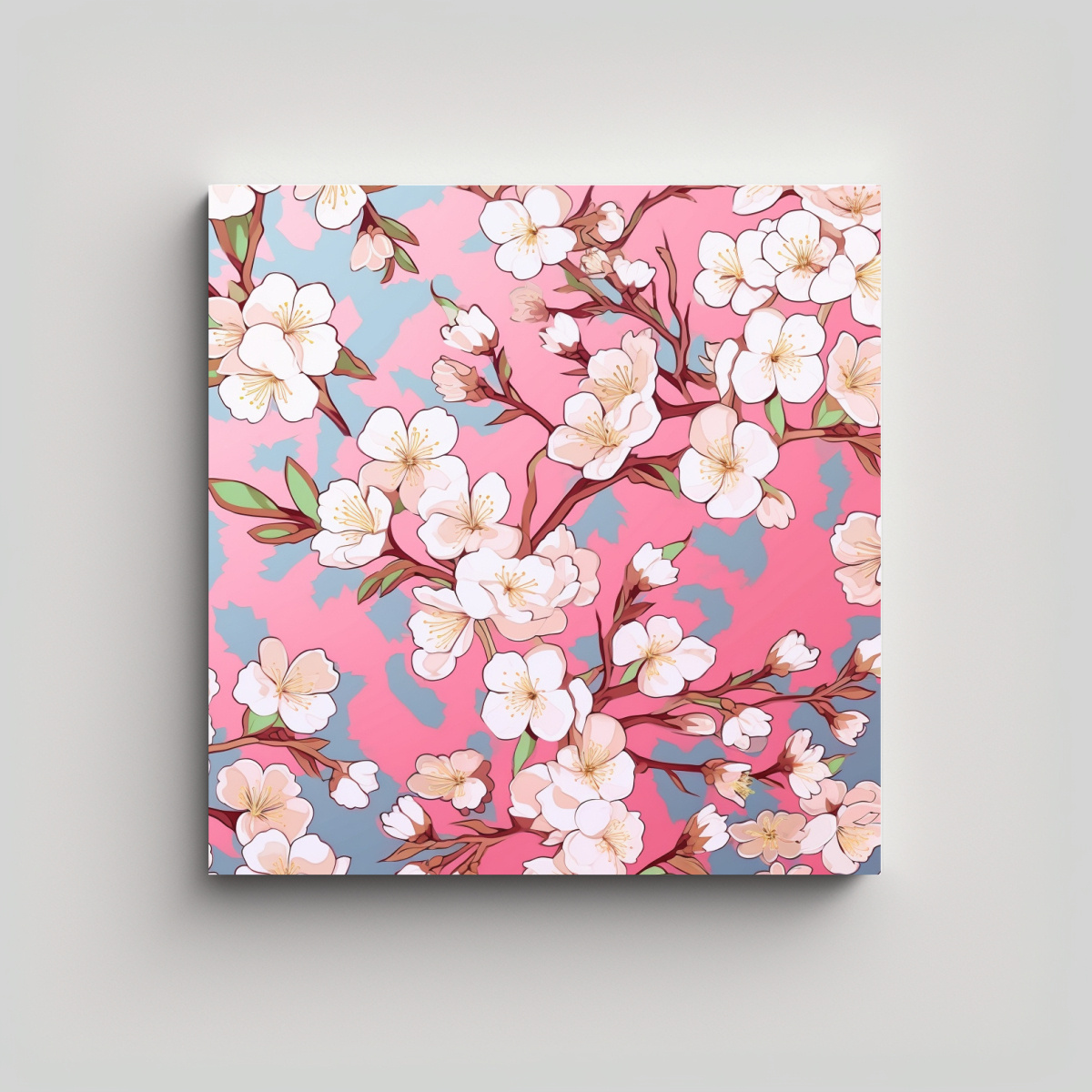 ARTE JAPONÉS COLORIDO: COMPOSICIÓN DE CUADROS 30X30 CM - 1