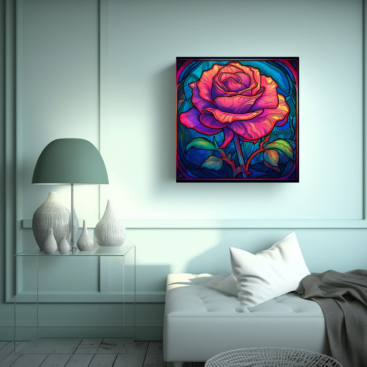 SUBLIMACIÓN CROMÁTICA EN LIENZO: ARTE NOUVEAU Y 50X50 CM - 2
