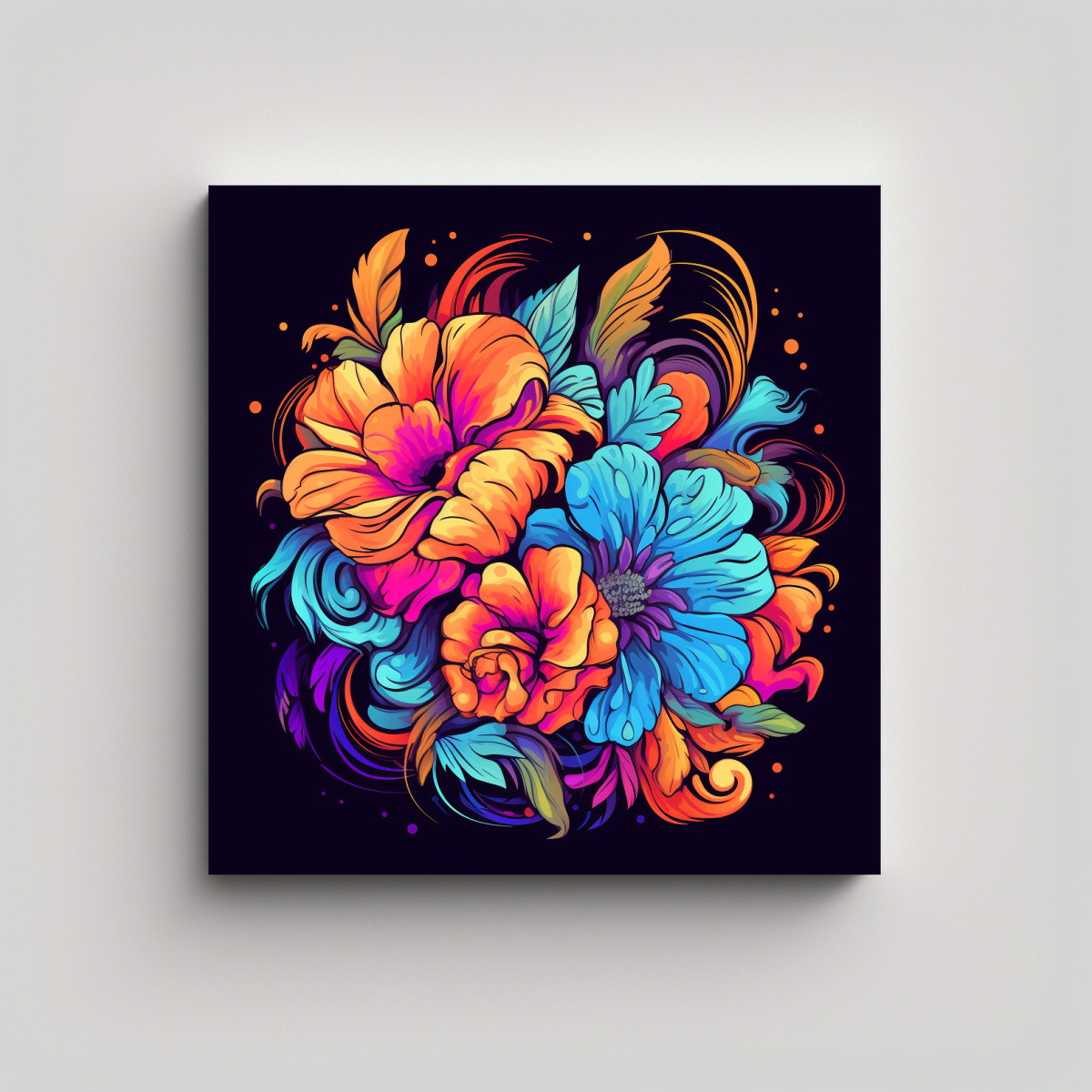 EXPRESIÓN TEMÁTICA CANVA: VECTOR FLORAL DE 30X30 CM - 1