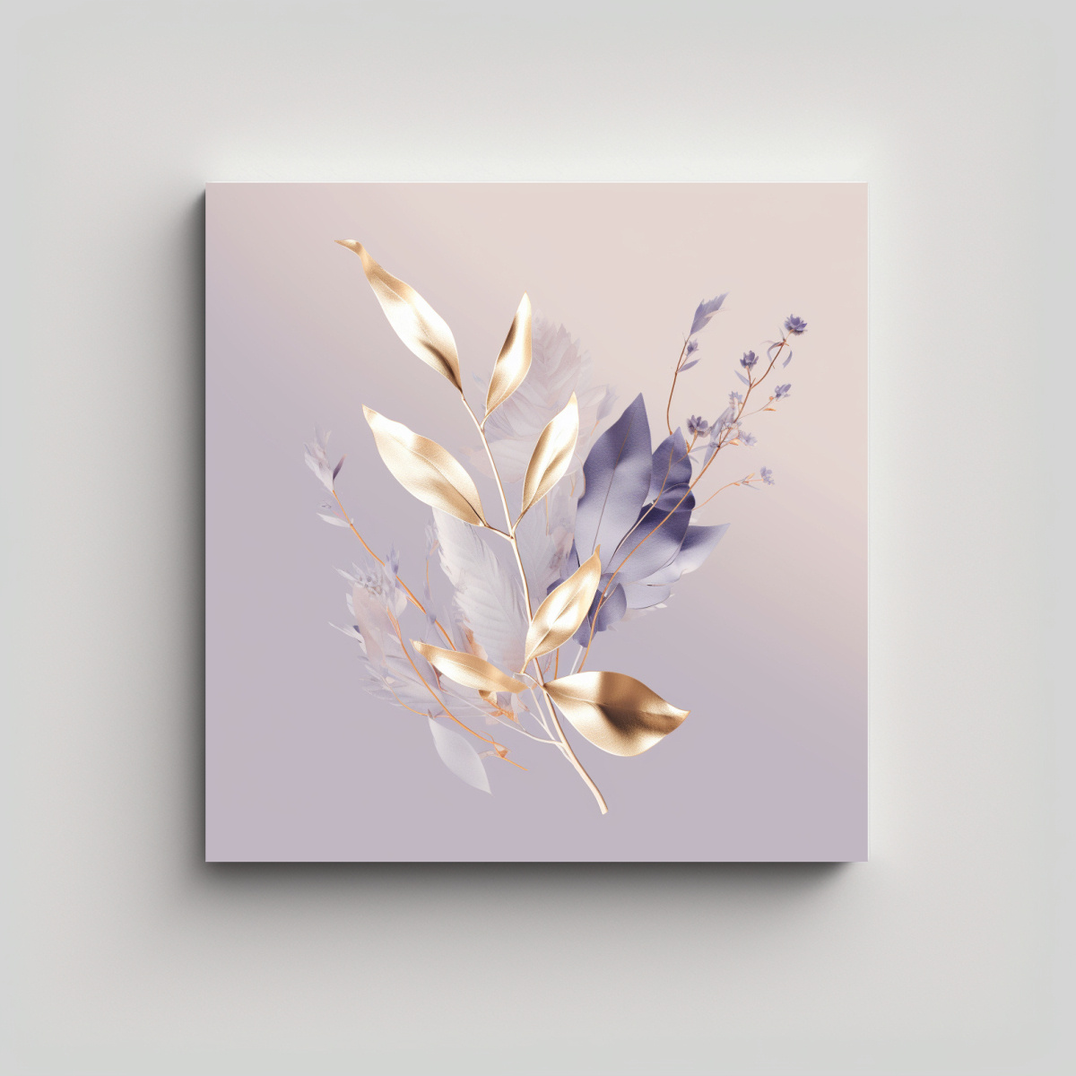 ILUSTRACIÓN MINIMALISTA ABSTRACTA EN TELA 70X70 CM - 1
