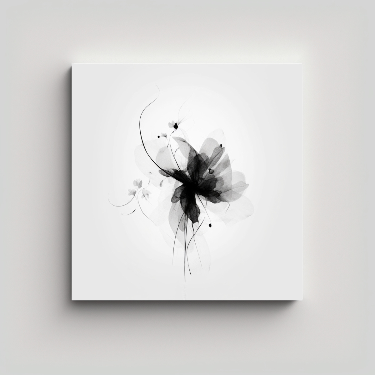 INSPIRACIÓN INTENSA: CANVA DE FLOR ABSTRACTA 30X30 CM - 1