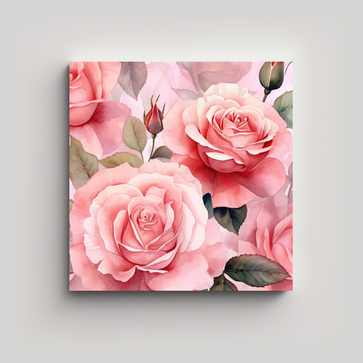 CUADROS INNOVADORES DE ROSAS ROSAS PARA 30X30 CM - 1