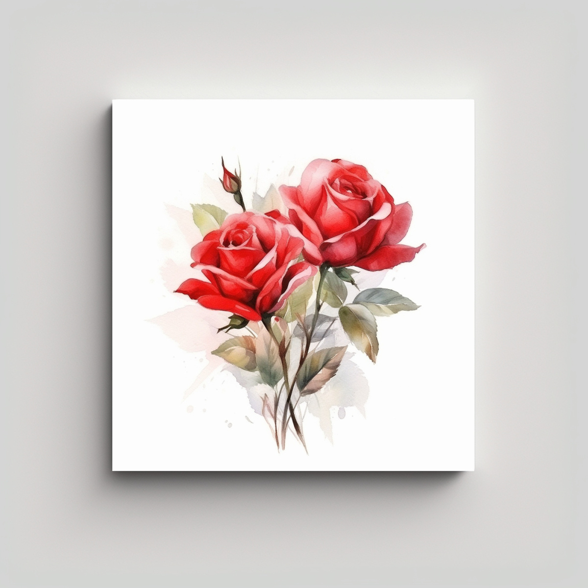REGALO DE VANGUARDIA: CUADRO DE ROSAS ROJAS 50X50 CM - 1