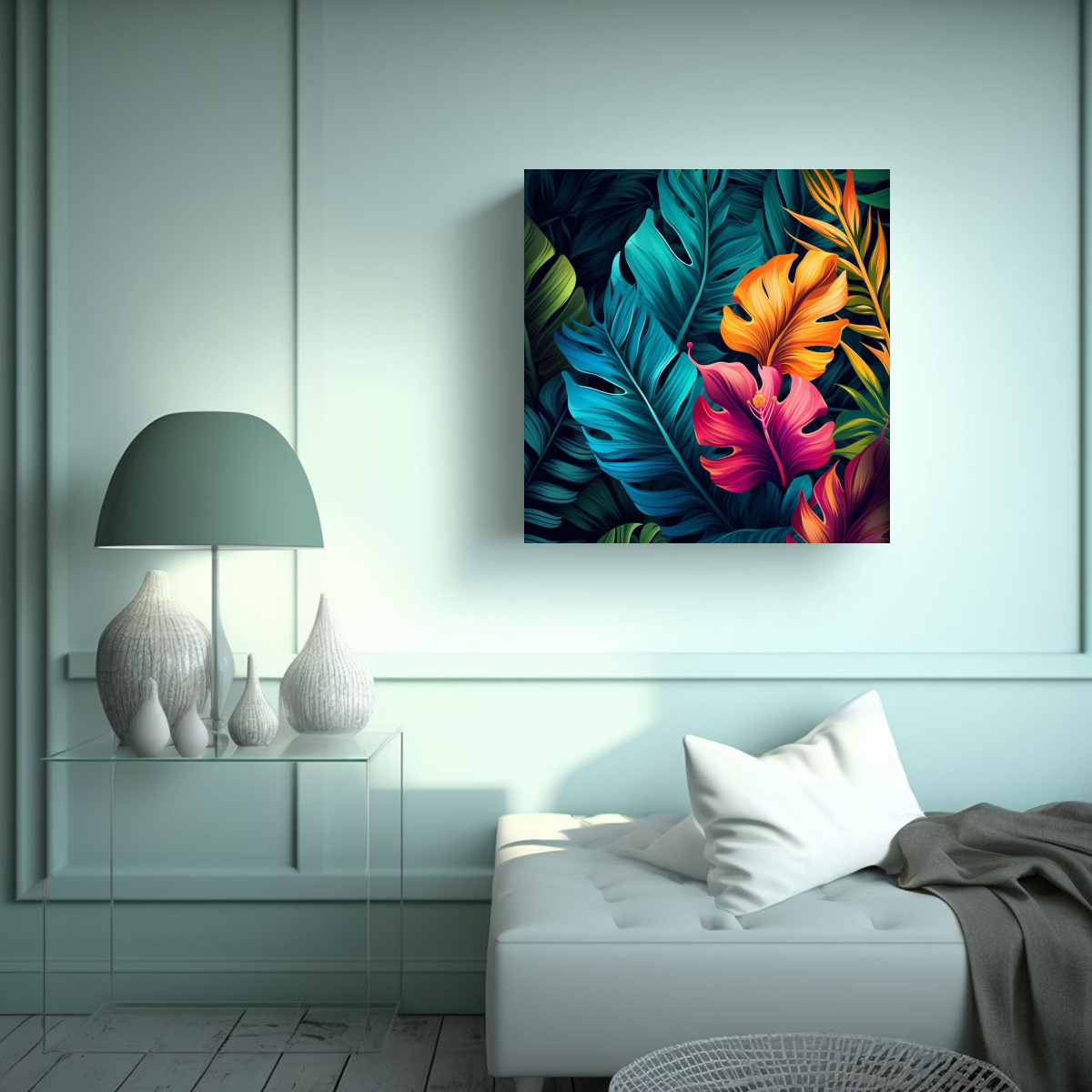 COMPOSICIÓN DE ARTE DE PARED AI: PATRONES 40X40 CM - 2