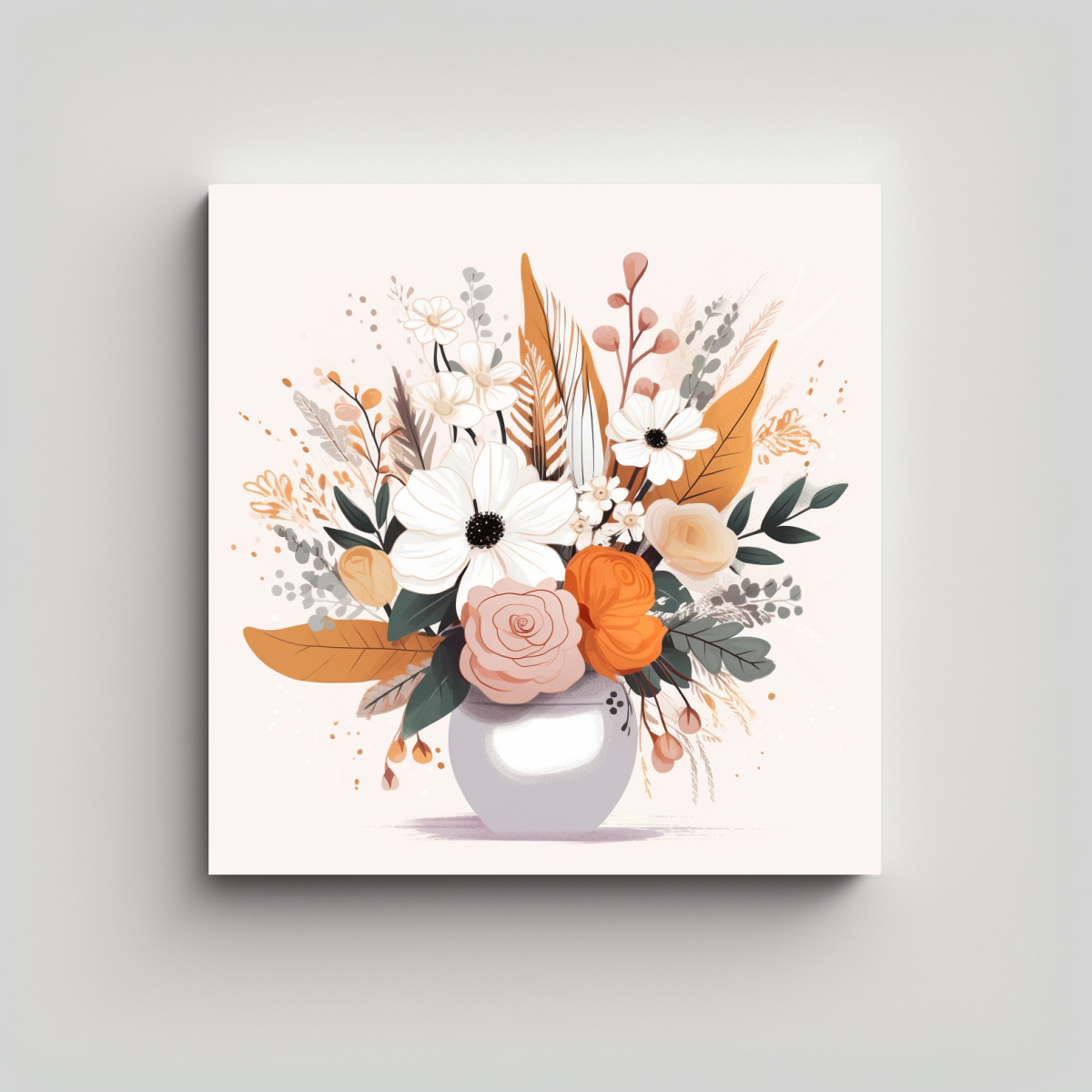 ARTE MODERNO BOHO DE IMPACTO VISUAL: DIBUJO 60X60 CM - 1