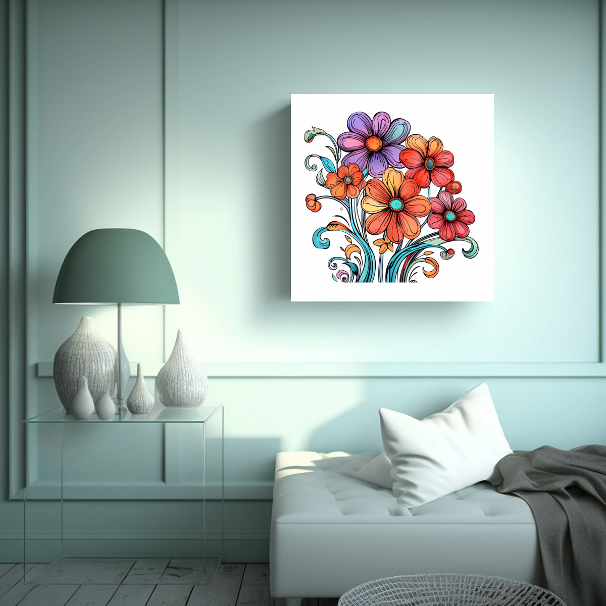 GALERÍA ALTA RESOLUCIÓN DE FLORES MÁGICAS EN 40X40 CM - 2