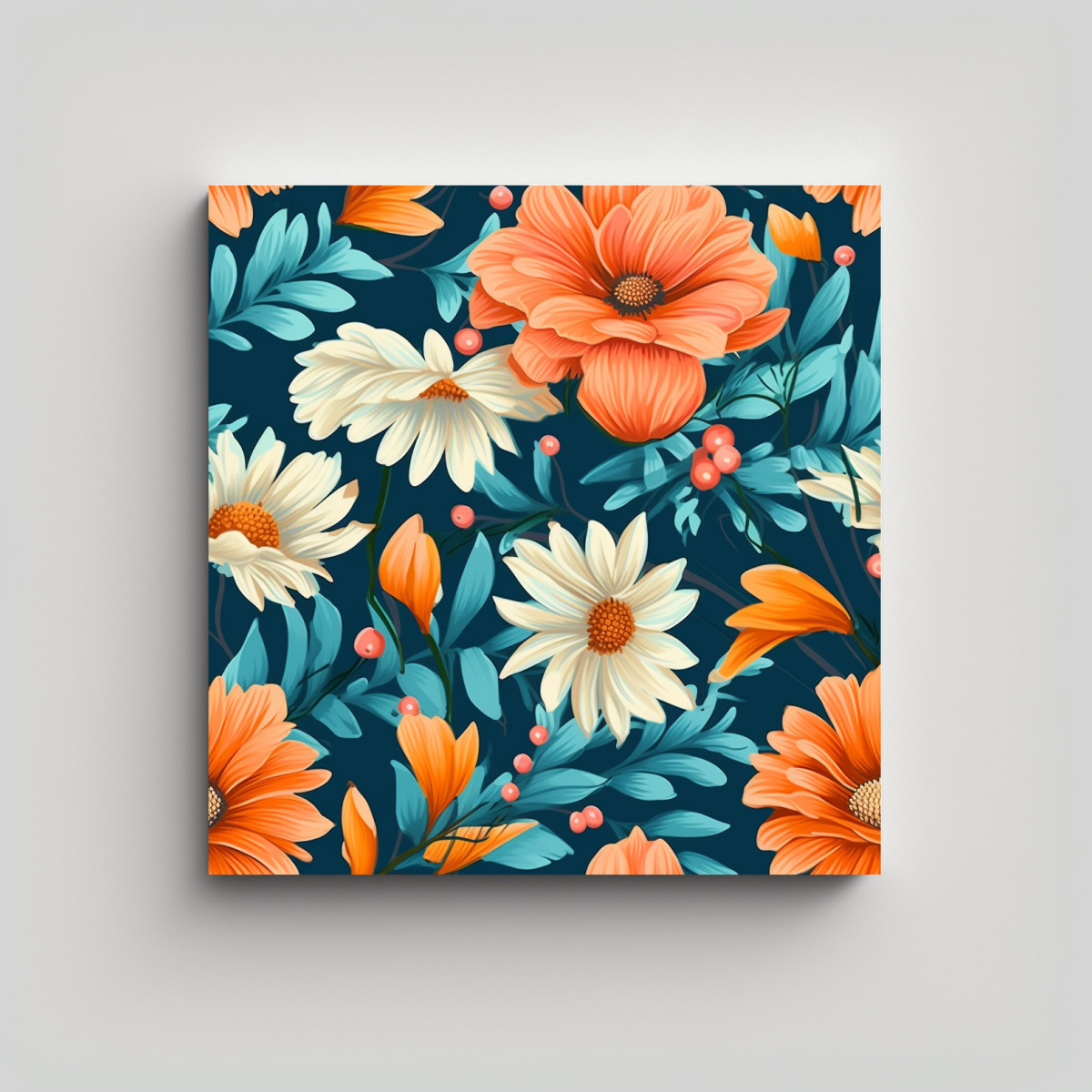 CUADROS DECORATIVOS ARTESANALES DE LIENZO: 50X50 CM - 1