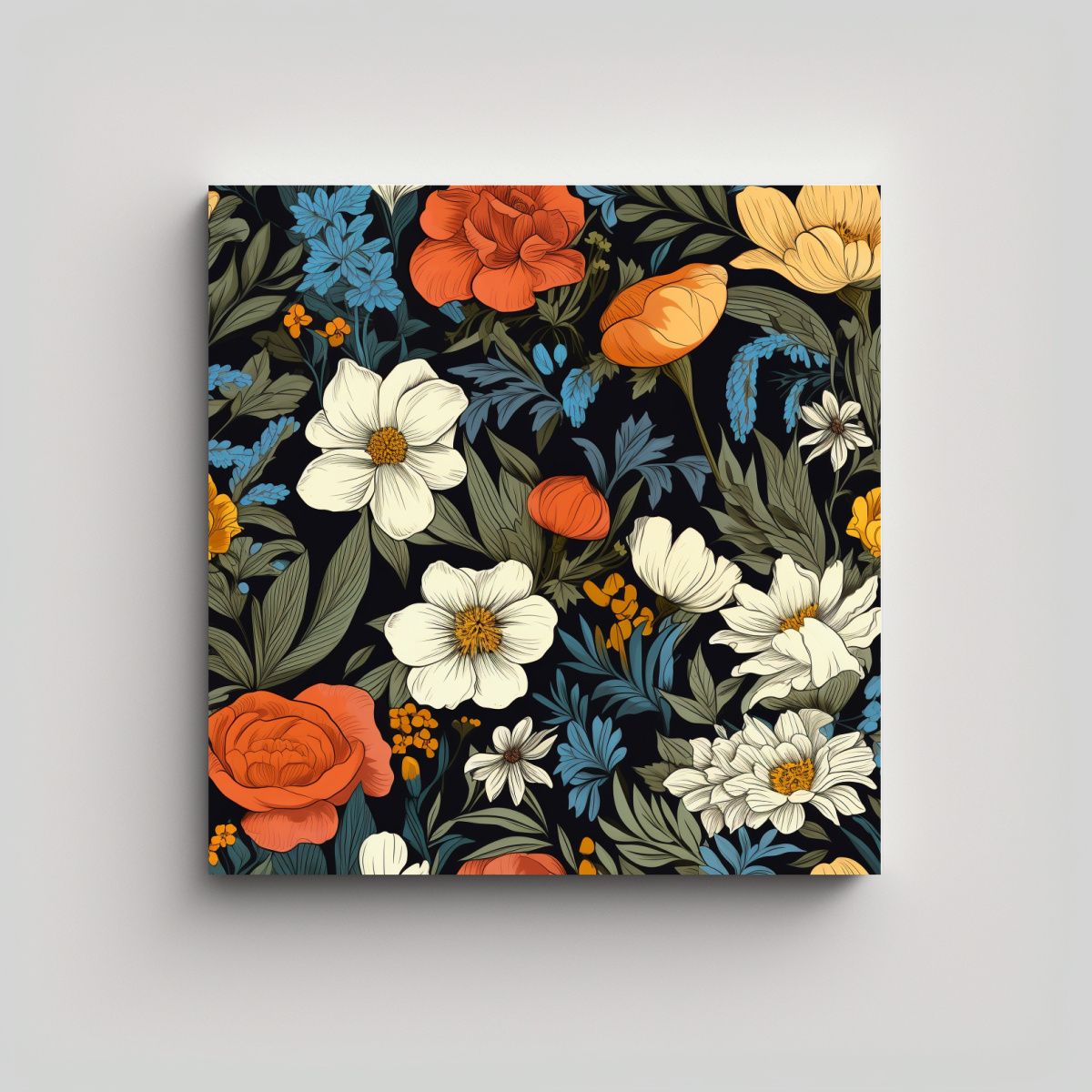 COMPOSICIÓN DINÁMICA DE ARTE DE PARED CON 80X80 CM - 1