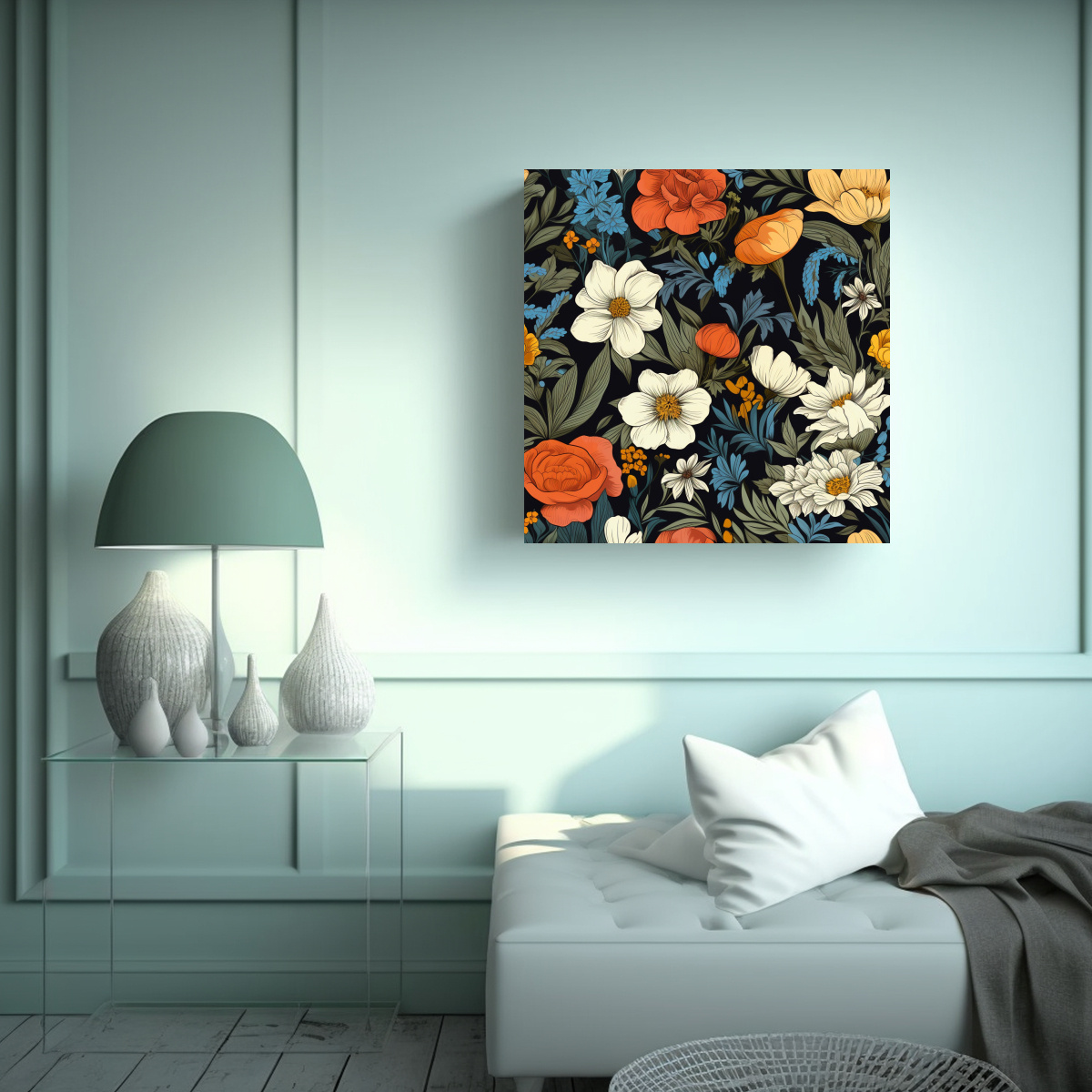 COMPOSICIÓN DINÁMICA DE ARTE DE PARED CON 80X80 CM - 2