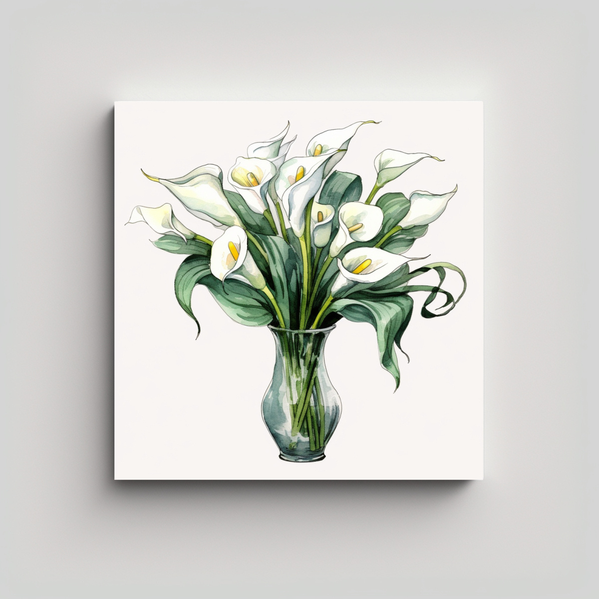 CUADROS DECORATIVOS DE LIRIOS CALLA Y ARTE 30X30 CM - 1