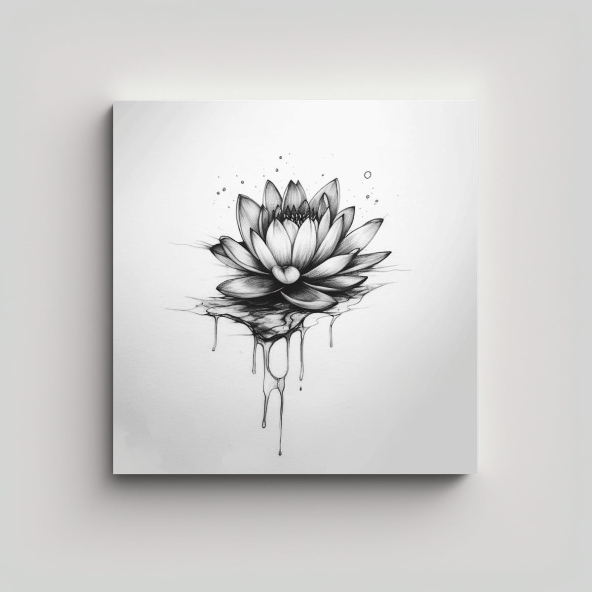 DISEÑOS INTRINCADOS DE TATUAJES LOTUS EN COLORES 70X70 CM - 1
