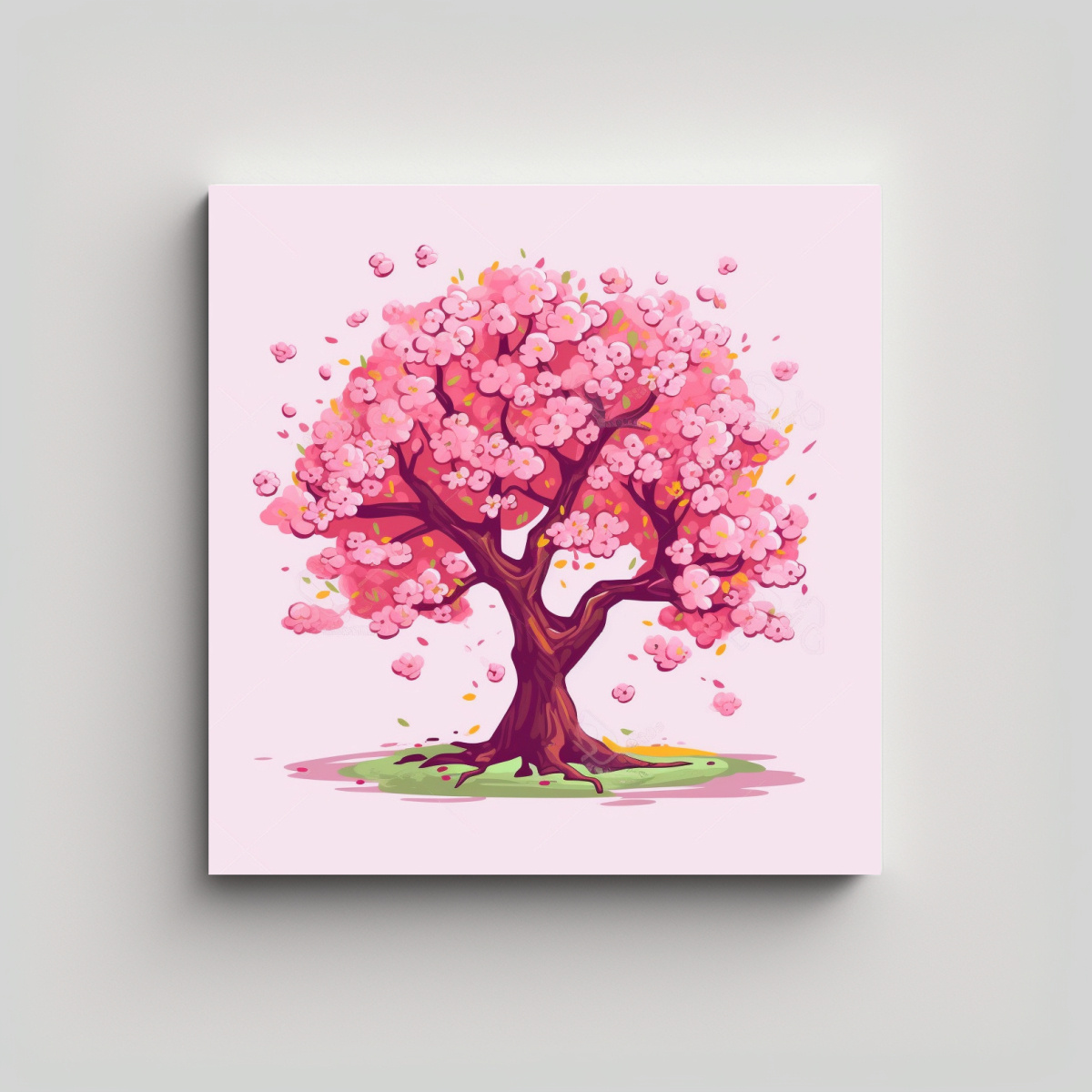 ÁRBOL SAKURA EN ESTILO CARTOON: EQUILIBRIO 30X30 CM - 1