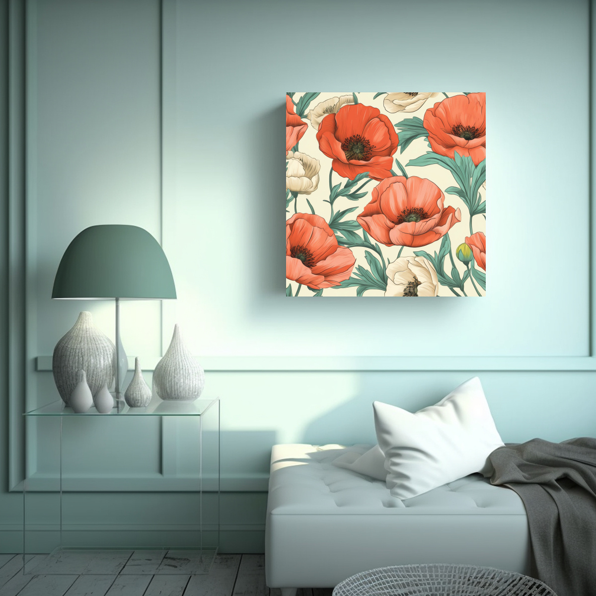 MURAL DE PARED CREATIVO VINTAGE CON DISEÑO DE 40X40 CM - 2
