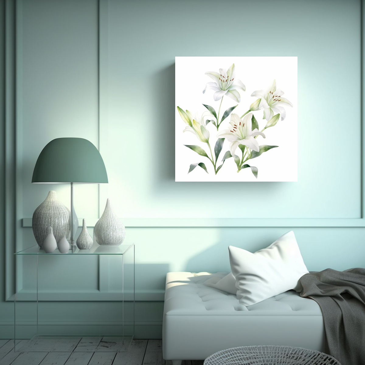 ARTE JUVENIL MODERNO: ELEMENTOS HERBARIO EN 50X50 CM - 2