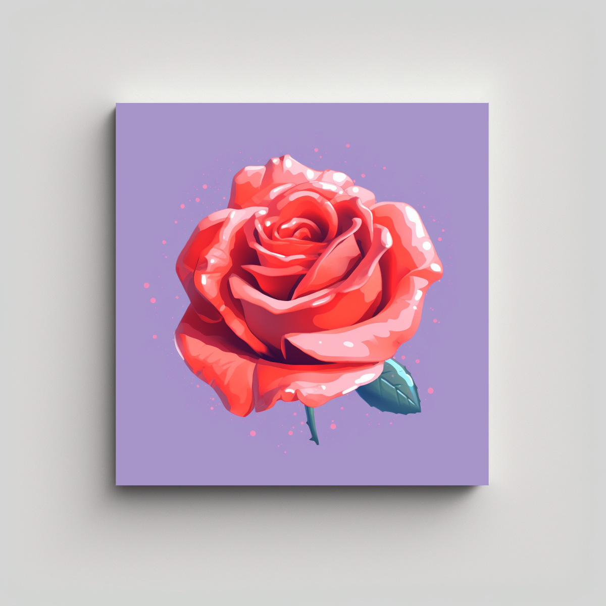 ARMONÍA DE COLORES EN LIENZO: ESTILO KAWAII 70X70 CM - 1