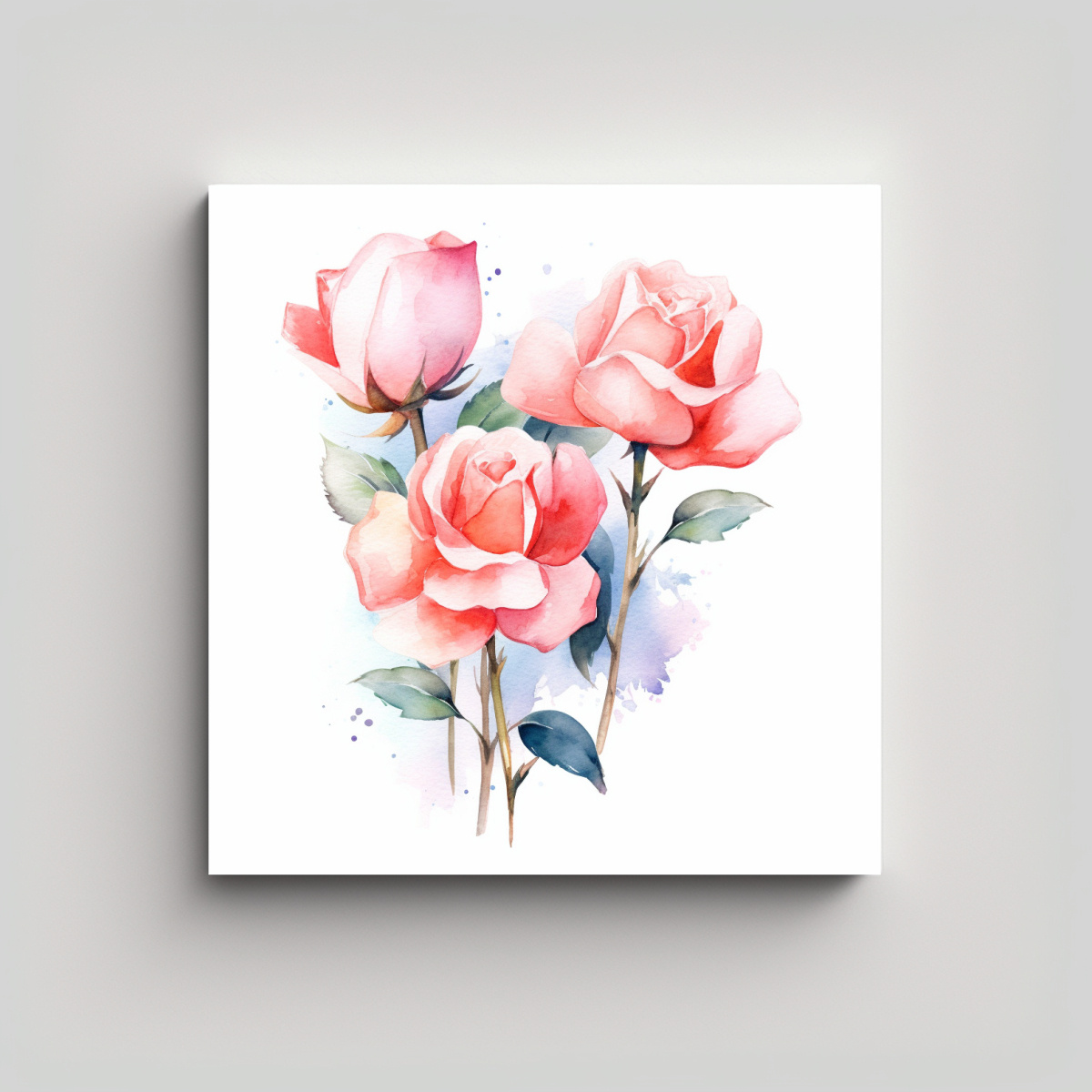 ROSES DREAMLIKE ILLU: BELLEZA NATURAL EN LIENZO 70X70 CM - 1