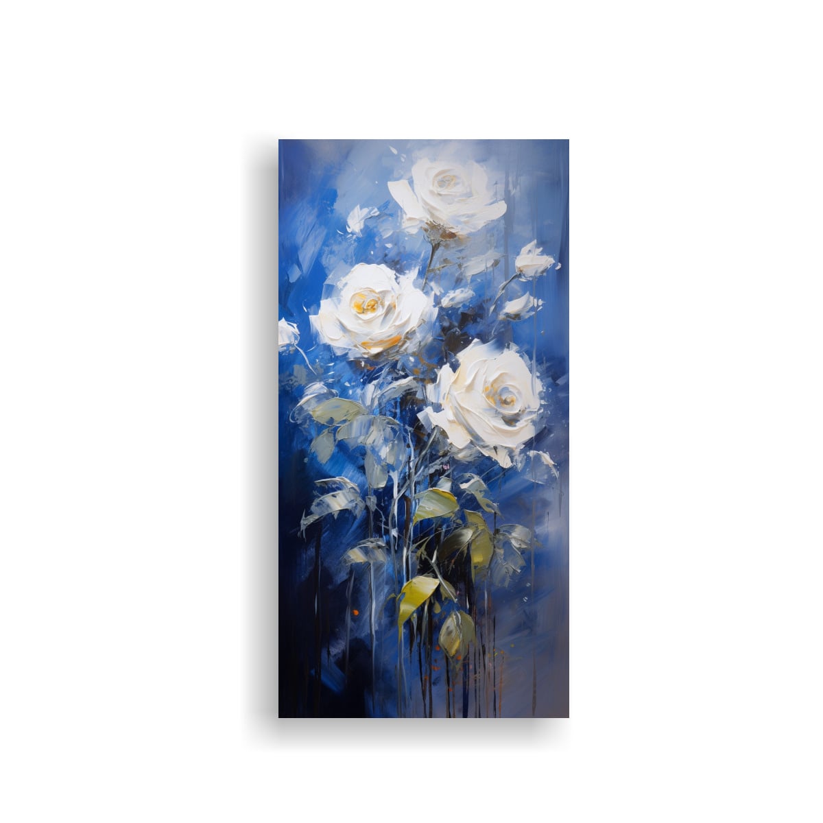 CUADRO DE PARED TEMA URBANO CON UNA PINTURA DE 80X160 CM - 1