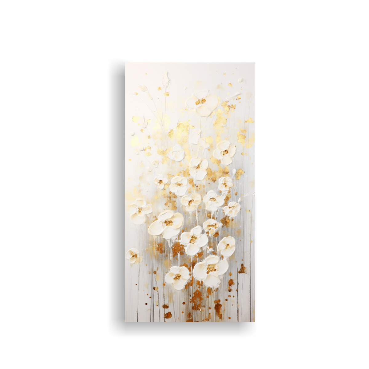 PINTURA ACRÍLICA SIN COSTURAS DURADERA EN BLANCO 50X100 CM - 1