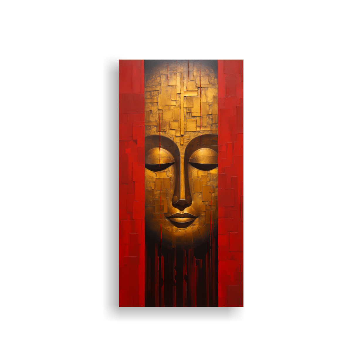 PINTURA DECORATIVA LUMINOSA ESTILO ABSTRACTO DE 50X100 CM - 1