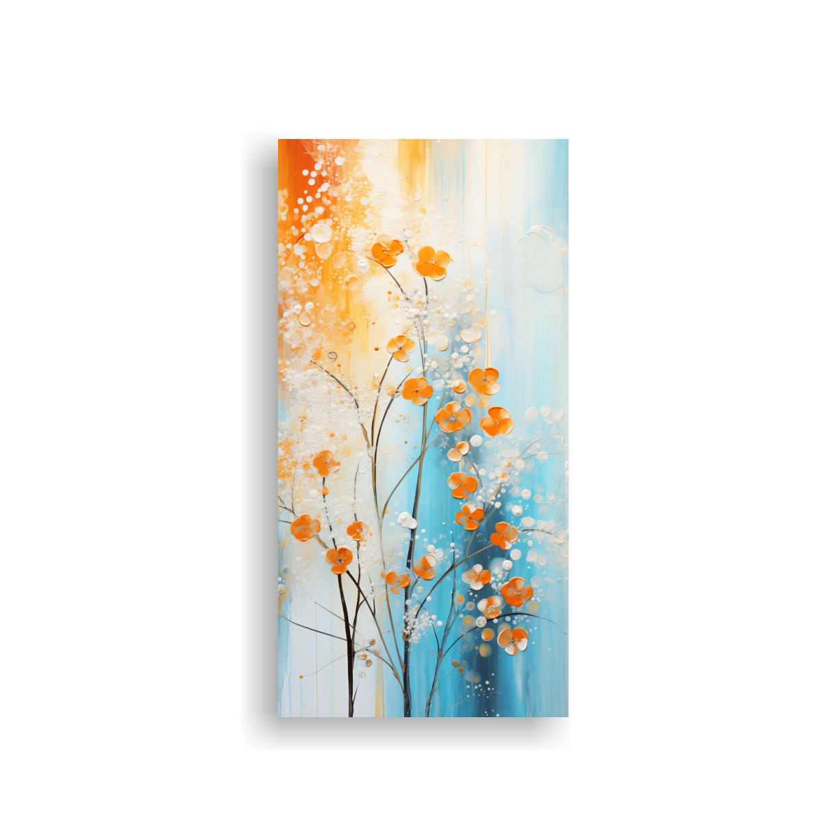 CUADRO DE TELA CANVAS ÉPOCA, PINTURA EN TONOS 60X120 CM - 1