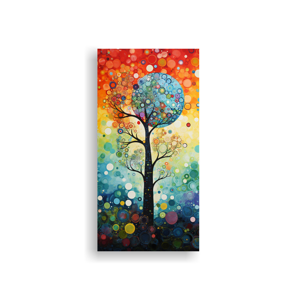 PINTURA DECORATIVA ABSTRACTA INSPIRADA EN 20X40 CM - 1