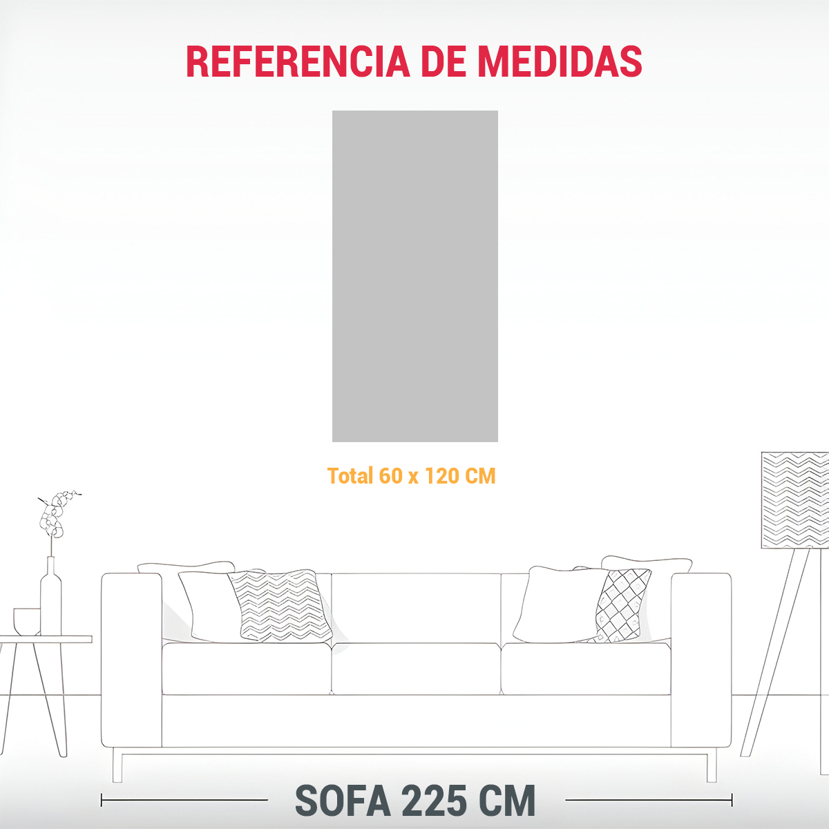 CUADRO DECORATIVO ELEGANCIA REPRESENTACIÓN 60X120 CM - 3