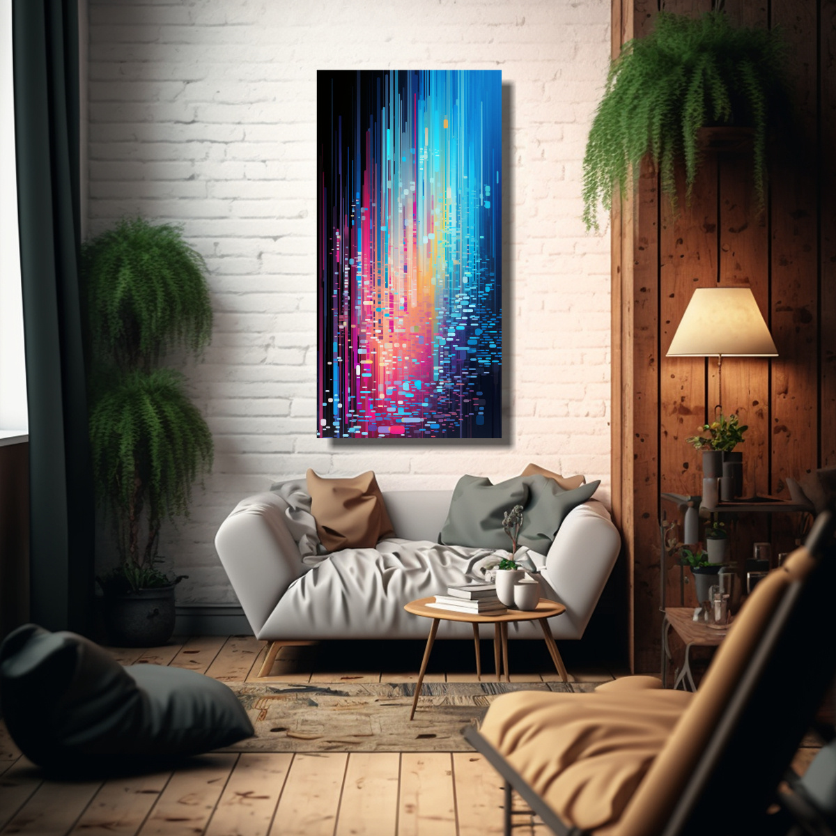 PINTURAS DECORATIVAS ÚNICAS DE ARTE IMPRESO 30X60 CM - 2