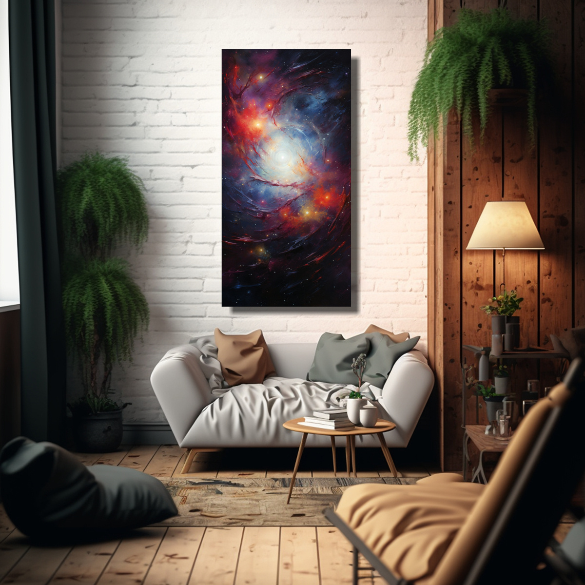PINTURAS DECORATIVAS DE GALAXIAS DISTANTES EN 30X60 CM - 2