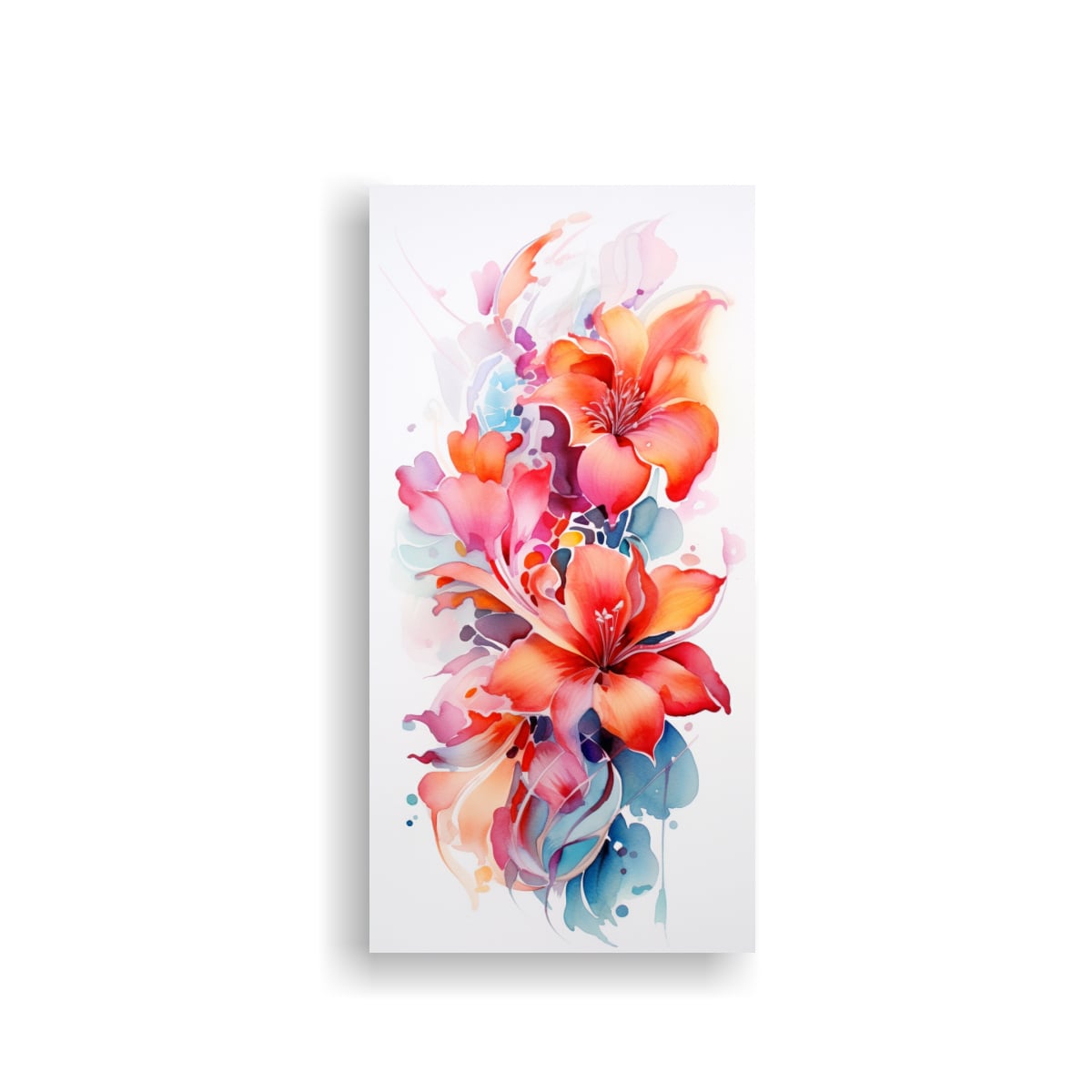 PINTURAS DECORATIVAS JUVENILES DE FLORES 60X120 CM - 1