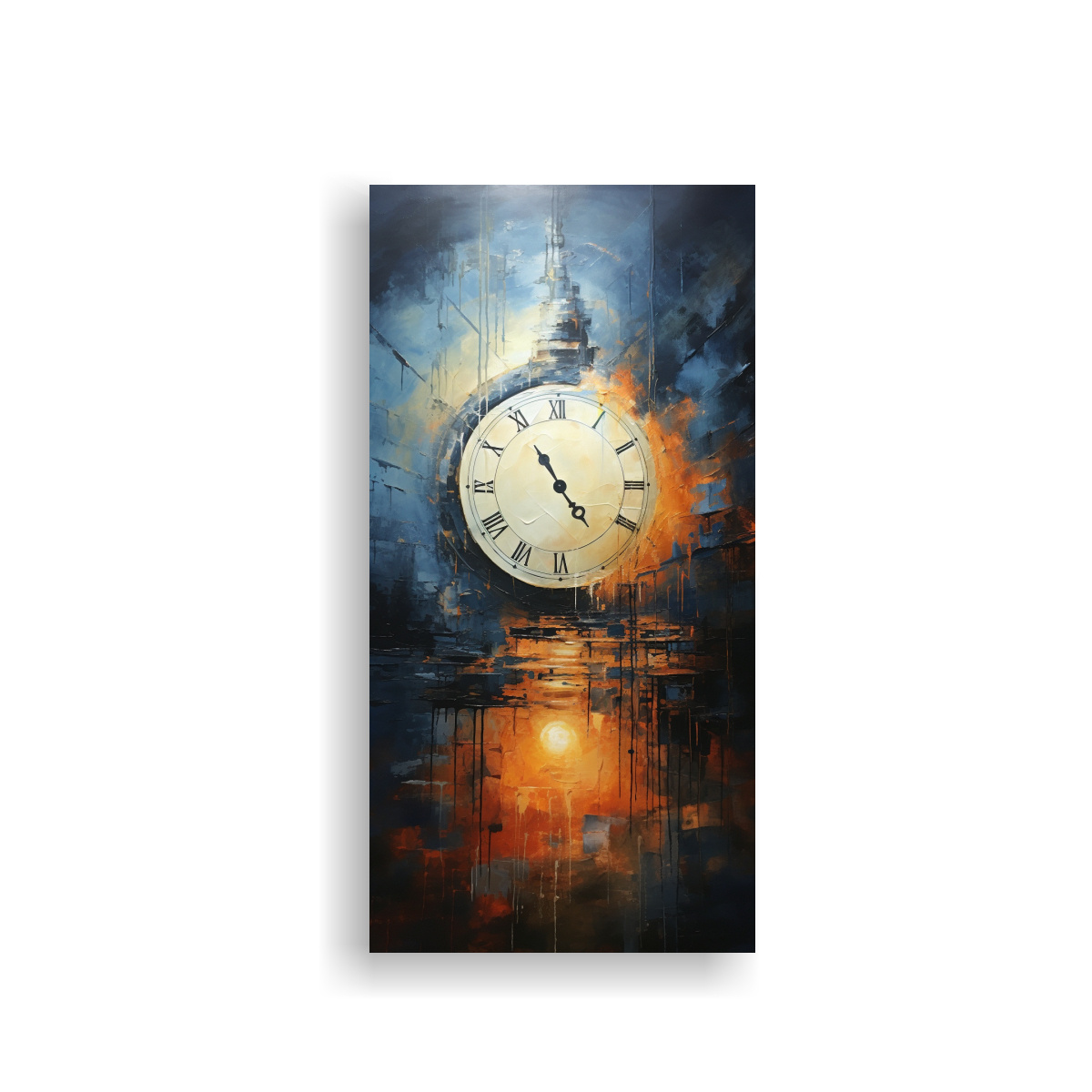 ARTE DE PARED MOVIMIENTO ABSTRACTO PARA COCINA 70X140 CM - 1