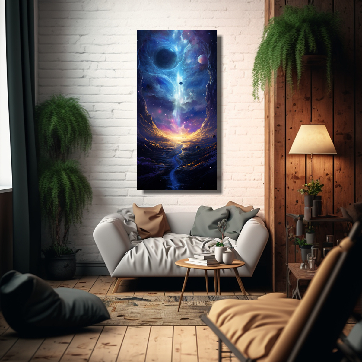 PINTURAS DECORATIVAS ABSTRACTAS DE VIAJE A 50X100 CM - 2